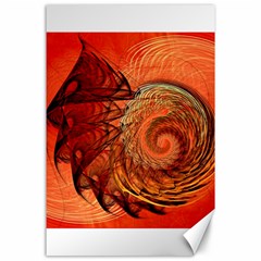 Nautilus Shell Abstract Fractal Canvas 24  X 36  by designworld65