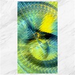 Light Blue Yellow Abstract Fractal Canvas 40  x 72   39.28 x69.23  Canvas - 1