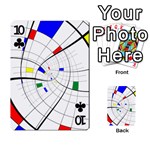 Swirl Grid With Colors Red Blue Green Yellow Spiral Playing Cards 54 Designs  Front - Club10