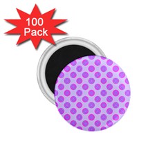 Pastel Pink Mod Circles 1 75  Magnets (100 Pack)  by BrightVibesDesign
