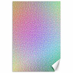 Rainbow Colorful Grid Canvas 12  X 18   by designworld65