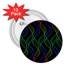 Rainbow Helix Black 2 25  Buttons (10 Pack)  by designworld65