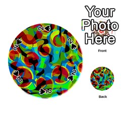 Colorful Smoothie  Playing Cards 54 (round)  by Valentinaart