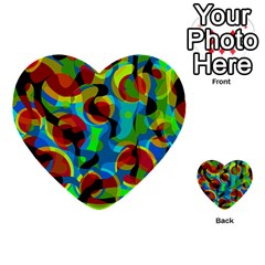 Colorful Smoothie  Multi-purpose Cards (heart)  by Valentinaart