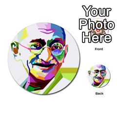 Ghandi Multi-purpose Cards (round)  by bhazkaragriz