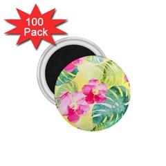 Tropical Dream Hibiscus Pattern 1 75  Magnets (100 Pack)  by DanaeStudio