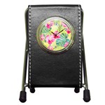Tropical Dream Hibiscus Pattern Pen Holder Desk Clocks Front