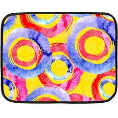 Blue And Pink Dream Double Sided Fleece Blanket (mini)  by DanaeStudio