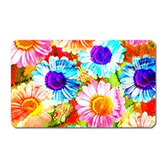 Colorful Daisy Garden Magnet (rectangular) by DanaeStudio