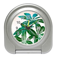 Pachira Leaves  Travel Alarm Clocks by DanaeStudio