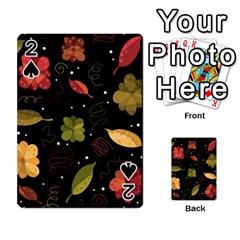 Autumn Flowers  Playing Cards 54 Designs  by Valentinaart