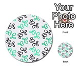 Green elegance Multi-purpose Cards (Round)  Back 20