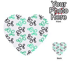 Green Elegance Multi-purpose Cards (heart)  by Valentinaart
