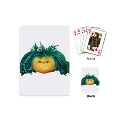 Angry Girl Doll Playing Cards (mini)  by dflcprints