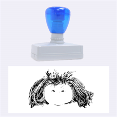 Angry Girl Doll Rubber Stamps (large) by dflcprints