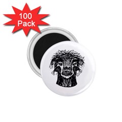 Fantasy Monster Head Drawing 1 75  Magnets (100 Pack)  by dflcprints