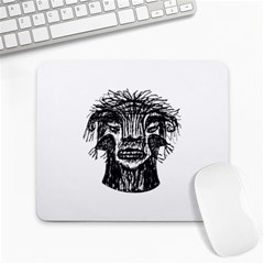 Fantasy Monster Head Drawing Large Mousepads by dflcprints