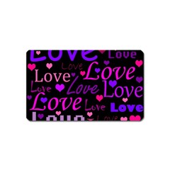 Love Pattern 2 Magnet (name Card) by Valentinaart