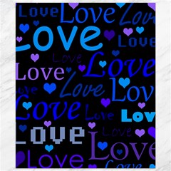 Blue Love Pattern Canvas 20  X 24   by Valentinaart