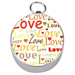 Valentine s Day Pattern Silver Compasses by Valentinaart