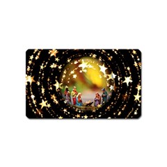 Christmas Crib Virgin Mary Joseph Jesus Christ Three Kings Baby Infant Jesus 4000 Magnet (name Card) by yoursparklingshop