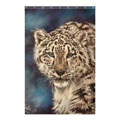 Snow Leopard Shower Curtain 48  X 72  (small)  by ArtByThree