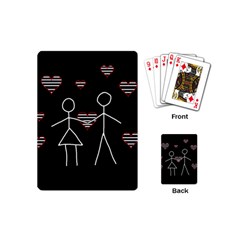 Couple In Love Playing Cards (mini)  by Valentinaart