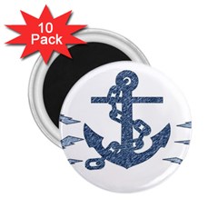 Anchor Pencil Drawing Art 2 25  Magnets (10 Pack)  by picsaspassion