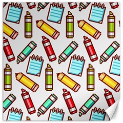 Seamless Pixel Art Pattern Canvas 16  X 16   by Amaryn4rt