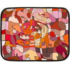 Abstract Abstraction Pattern Moder Fleece Blanket (mini) by Amaryn4rt