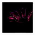 Purple Flower Pattern Design Abstract Background Medium Glasses Cloth (2-Side) Front