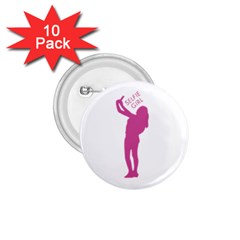 Selfie Girl Graphic 1 75  Buttons (10 Pack) by dflcprints