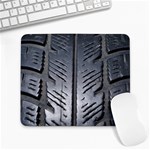 Mature Black Auto Altreifen Rubber Pattern Texture Car Large Mousepads Front