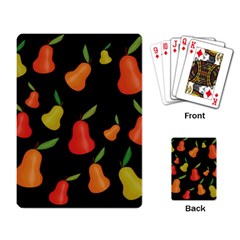 Pears Pattern Playing Card by Valentinaart