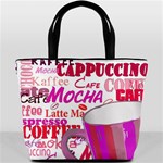 Coffee Cup Lettering Coffee Cup Bucket Bags Front