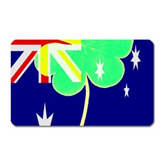 St  Patrick Australia And Ireland Irish Shamrock Australian Country Flag  Magnet (rectangular) by yoursparklingshop
