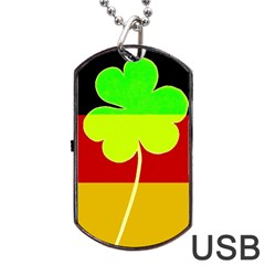 Irish German Germany Ireland Funny St Patrick Flag Dog Tag Usb Flash (one Side) by yoursparklingshop