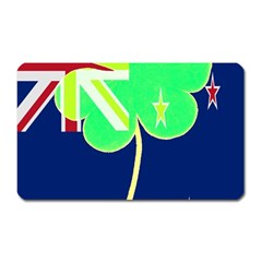 Irish Shamrock New Zealand Ireland Funny St Patrick Flag Magnet (rectangular) by yoursparklingshop