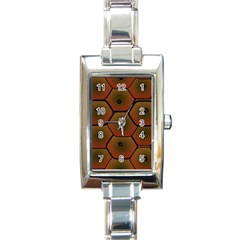 Art Psychedelic Pattern Rectangle Italian Charm Watch by Amaryn4rt