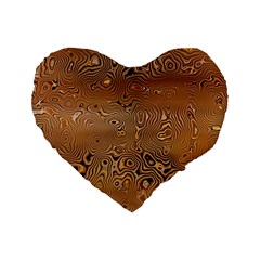 Circuit Board Standard 16  Premium Heart Shape Cushions by Amaryn4rt