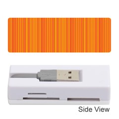 Orange Pattern Memory Card Reader (stick)  by Valentinaart