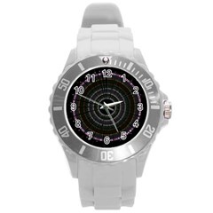 Circos Comp Inv Round Plastic Sport Watch (l) by Nexatart
