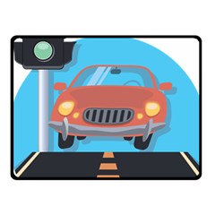 Semaphore Car Road City Traffic Fleece Blanket (small) by Nexatart