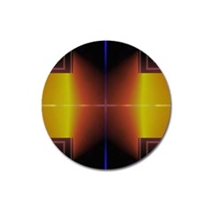 Abstract Painting Magnet 3  (round) by Nexatart