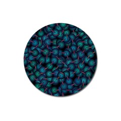 Background Abstract Textile Design Magnet 3  (round) by Nexatart