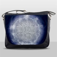 Binary Computer Technology Code Messenger Bags by Nexatart