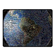 World Mosaic Fleece Blanket (small) by Nexatart