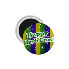 Happy Mardi Gras Poster 1 75  Magnets by dflcprints
