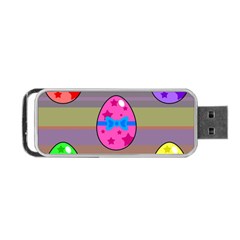 Holidays Occasions Easter Eggs Portable Usb Flash (two Sides) by Nexatart