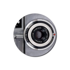 Vintage Camera Rubber Round Coaster (4 Pack)  by Nexatart